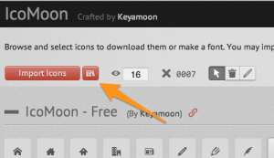 Icon Library Button