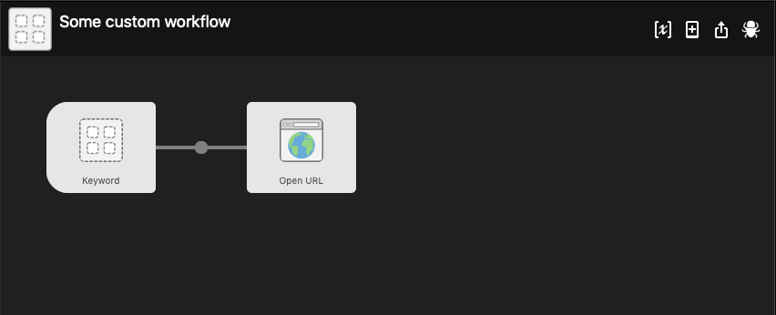 The Alfred Workflow and it's two pieces